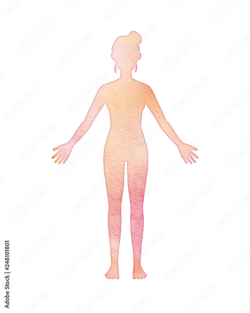 女性のシルエット 女性のシルエット