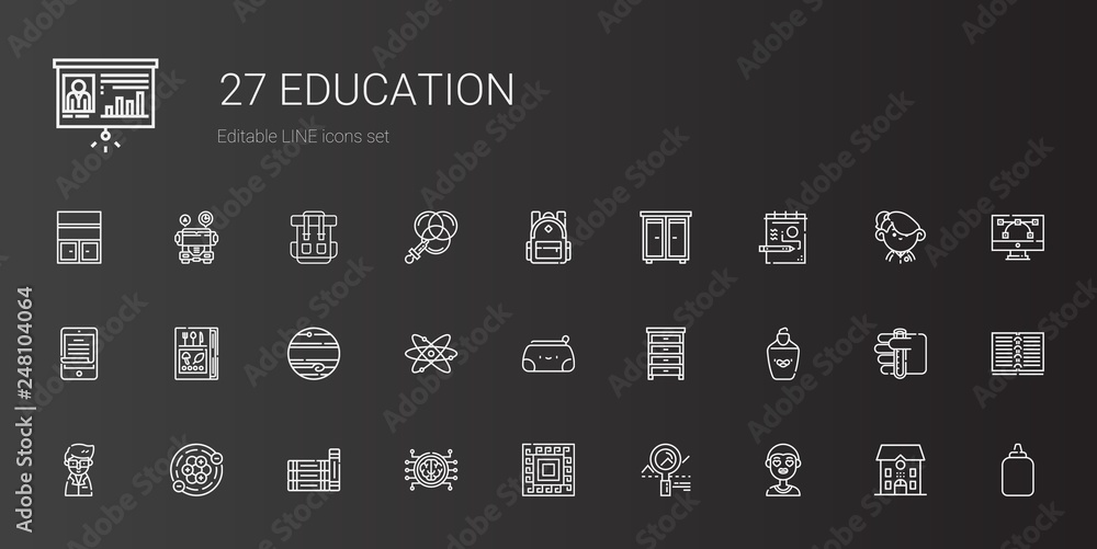 education icons set education icons set