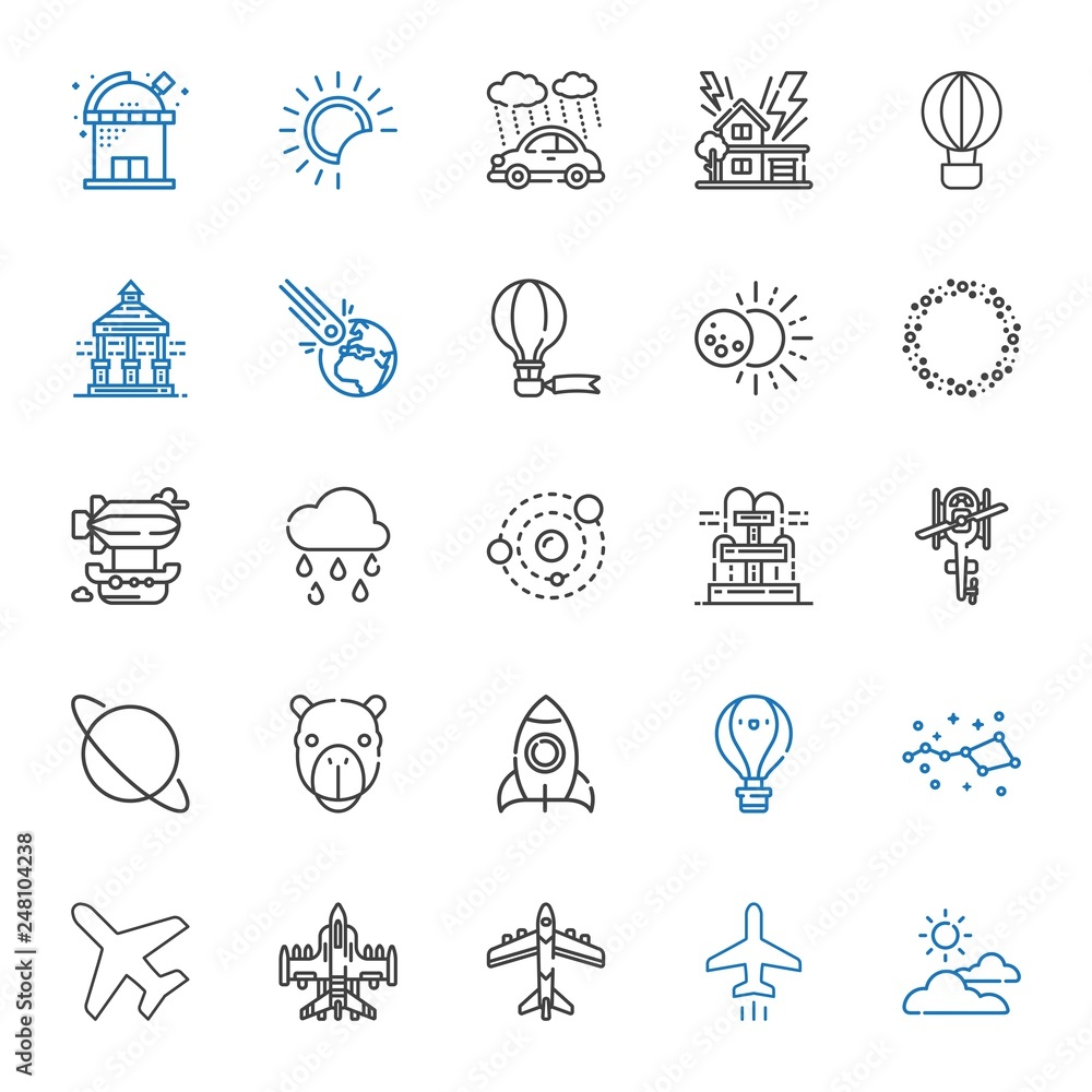 sky icons set sky icons set