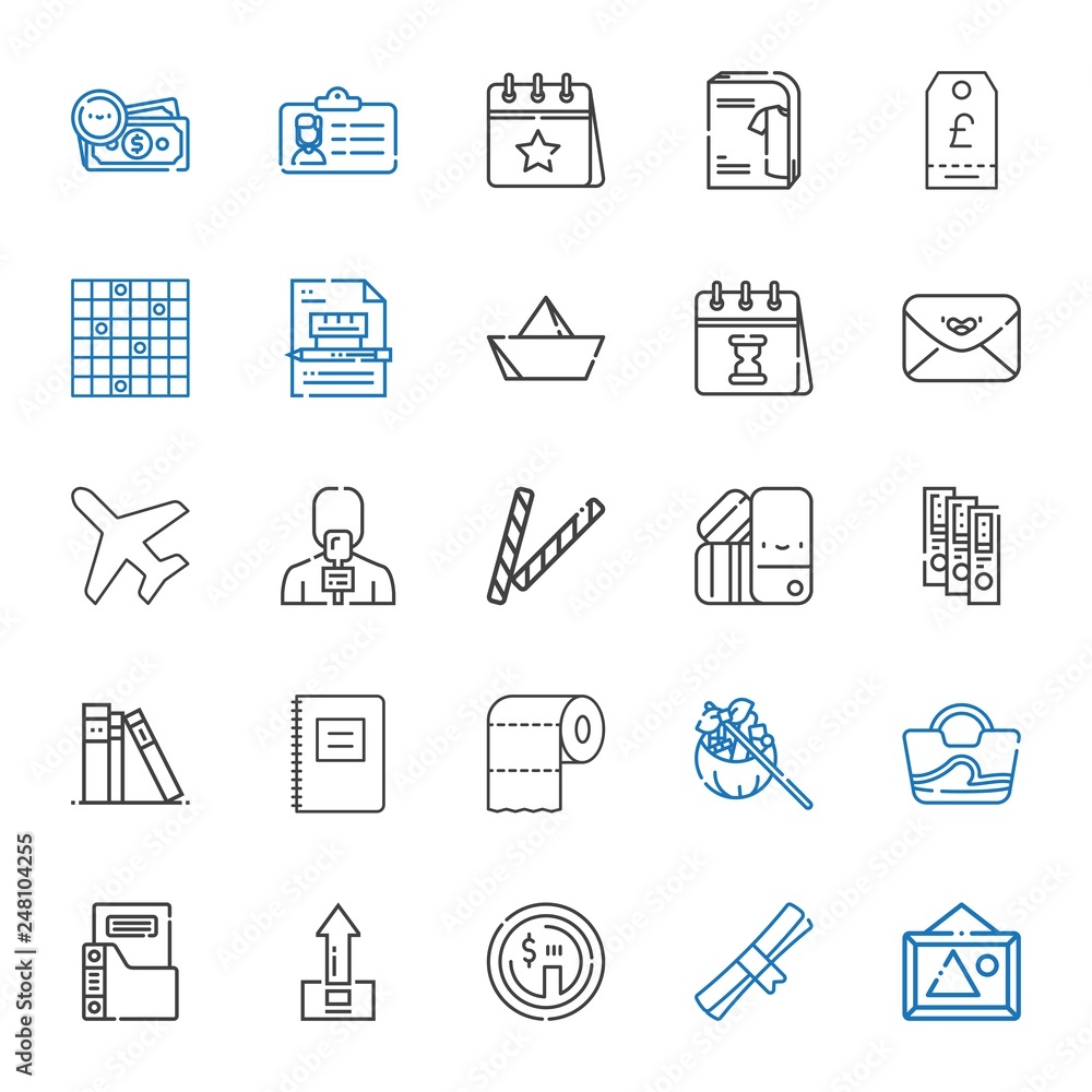paper icons set paper icons set