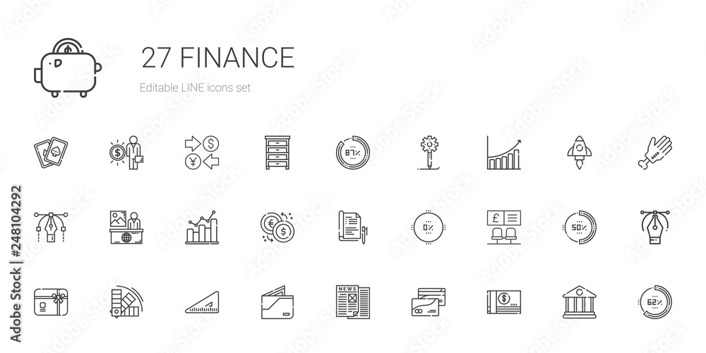 finance icons set finance icons set