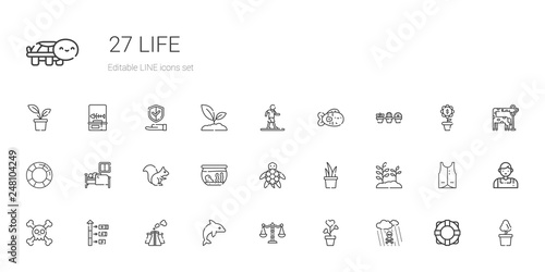 life icons set