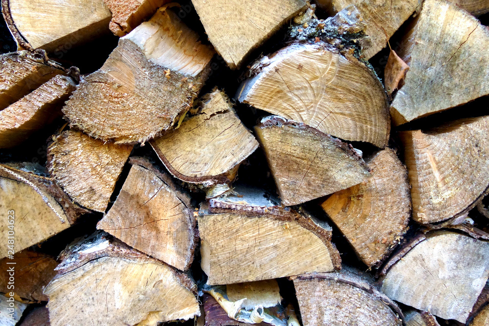 chipped birch wood for the stove, rural life,background. chipped birch wood for the stove, rural life,background.