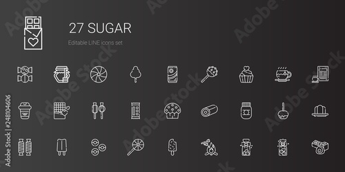 sugar icons set