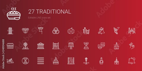 traditional icons set