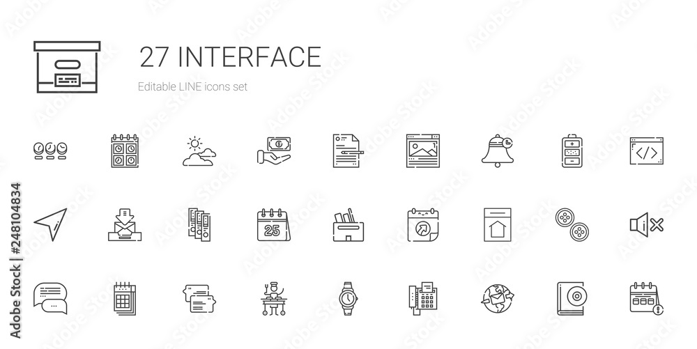 interface icons set interface icons set