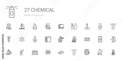 chemical icons set