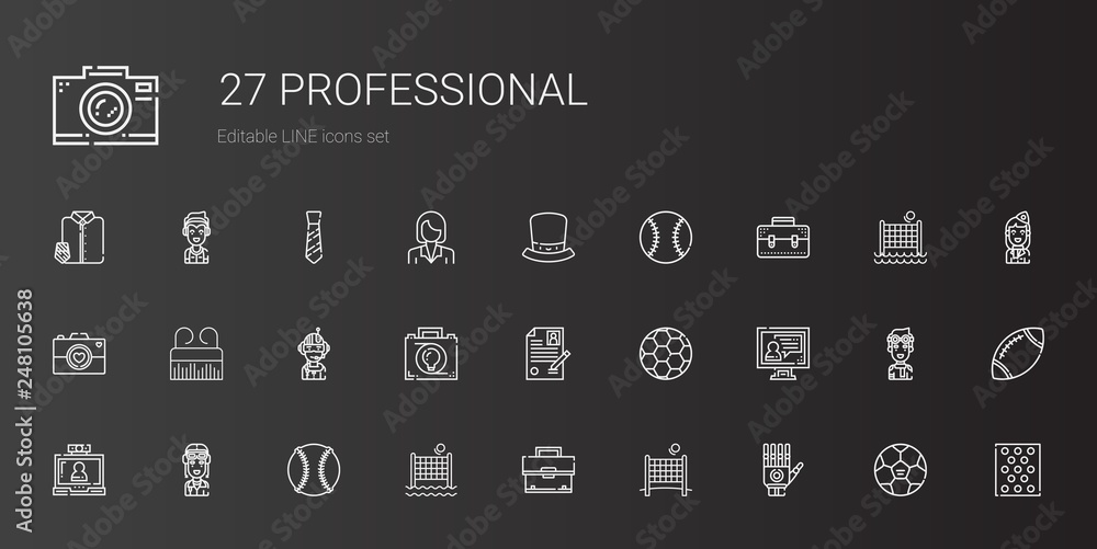 professional icons set professional icons set