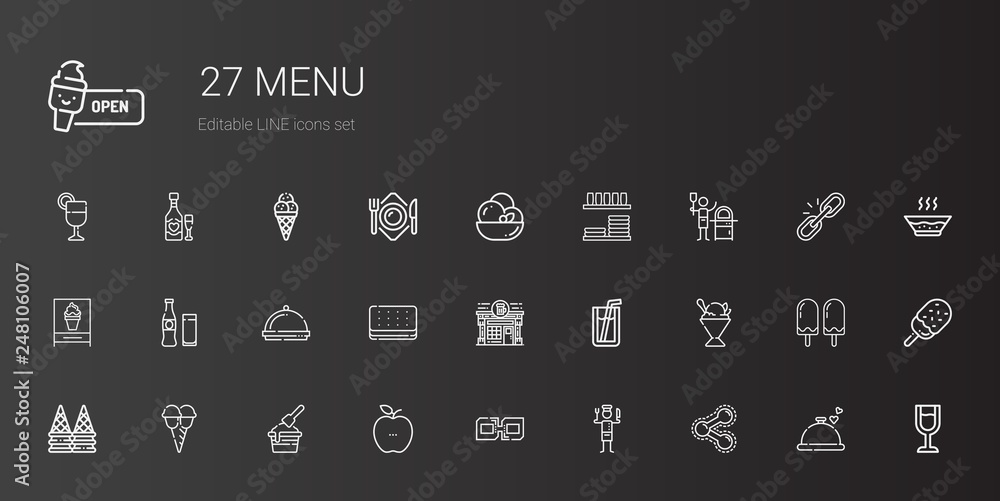 menu icons set menu icons set