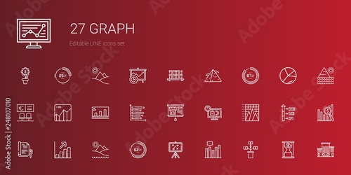 graph icons set