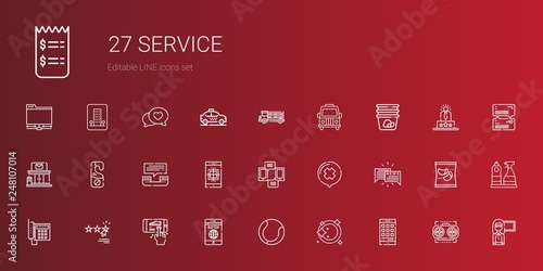 service icons set