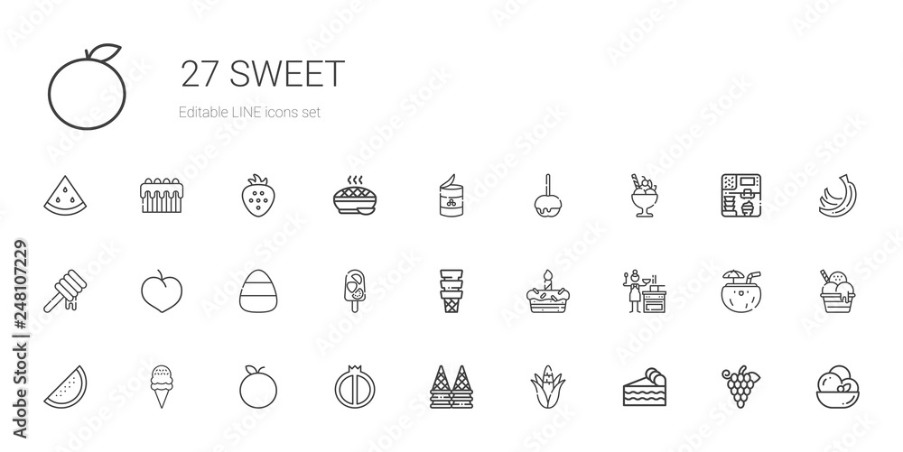 sweet icons set