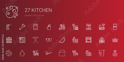 kitchen icons set