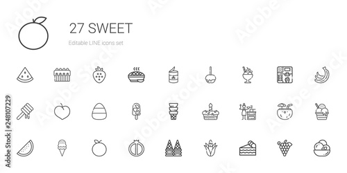 sweet icons set