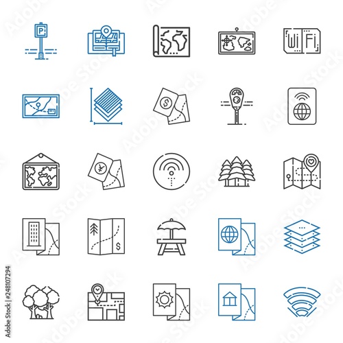 area icons set