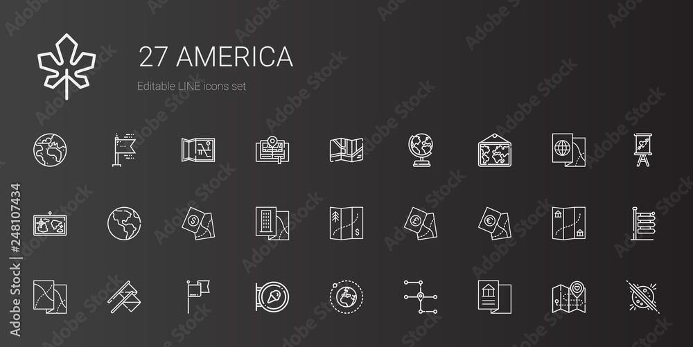america icons set america icons set