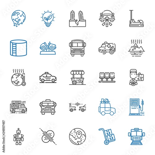 car icons set