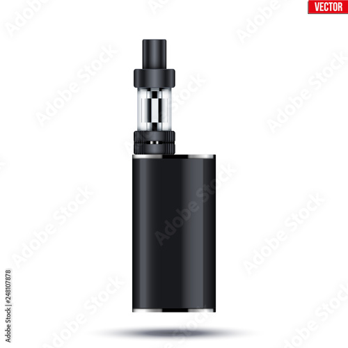 Vaping box device kit and mod