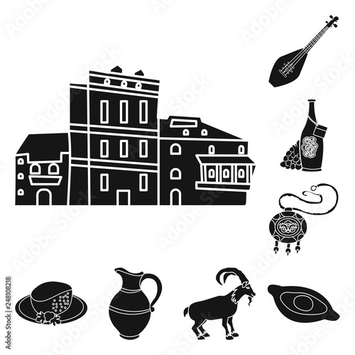 Vector design of heritage and originality logo. Set of heritage and traditions stock symbol for web.