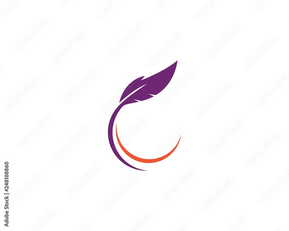 feather logo vector