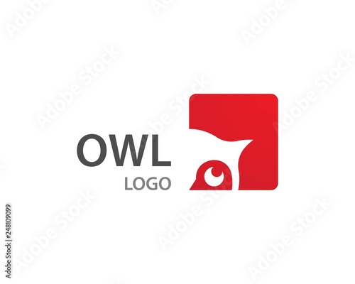 Owl logo vector