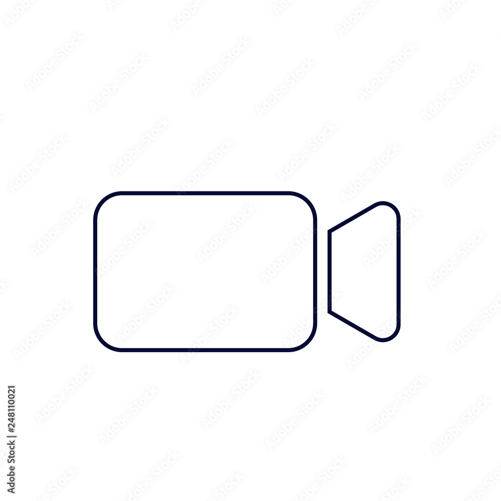 Video Camera simple icon. Movie or Cinema sign. Multimedia symbol. Quality design elements. Video Camera simple icon. Movie or Cinema sign. Multimedia symbol. Quality design elements.