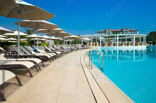 pool in the garden