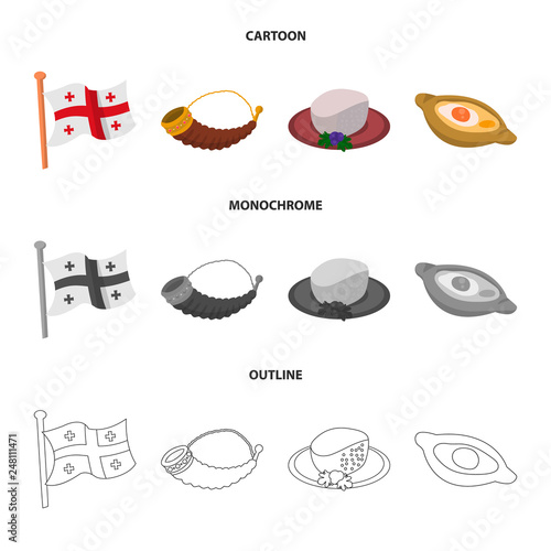 Vector design of culture and sightseeing icon. Set of culture and originality vector icon for stock.
