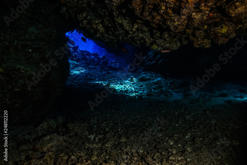 Caves of the Paradise reef at the Red Sea  Egypt