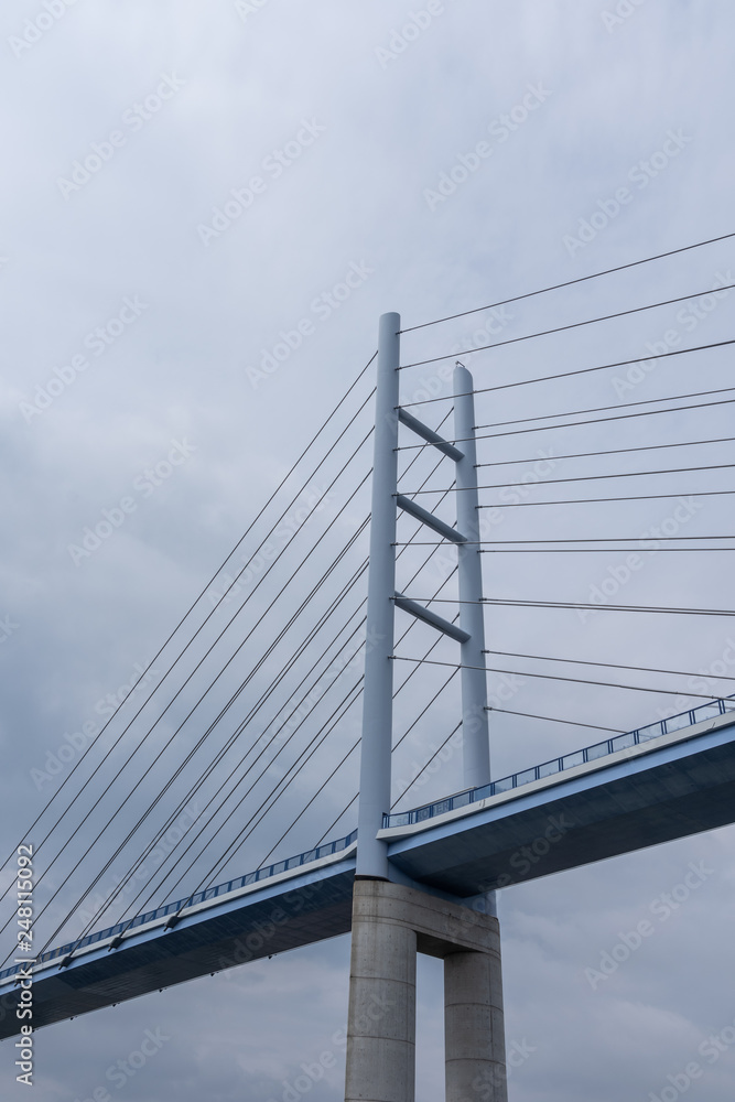 Strelasund Crossing Bridge in city Stralsund, Germany