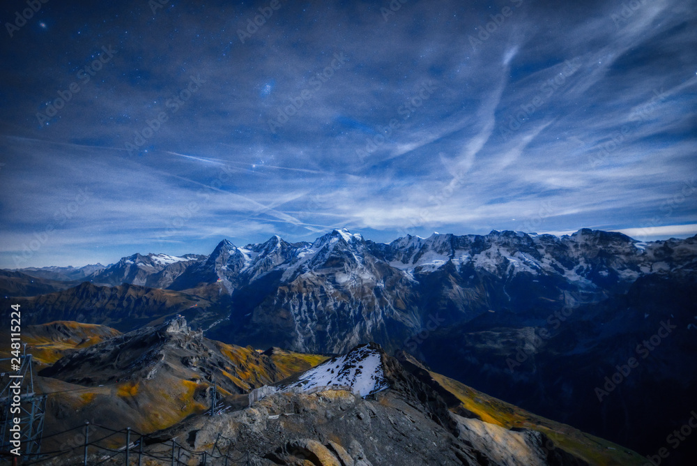 Eiger, mönch und Jungfrau bei Nacht