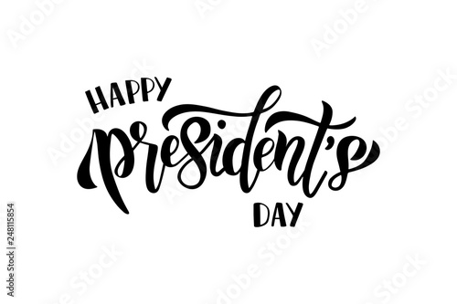 Happy Presidents Day celebration text