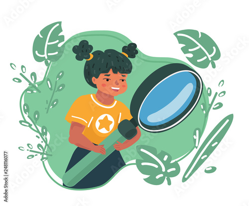 Kids explore nature