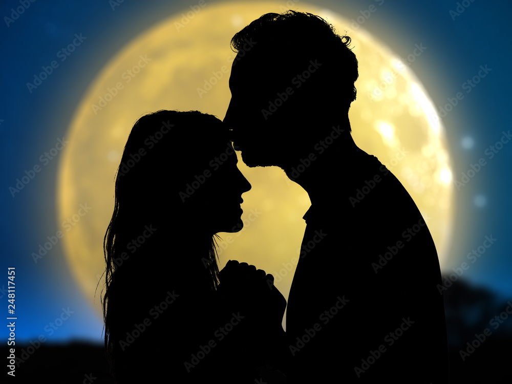 Couple under the Moonlight. My astronomy work.
