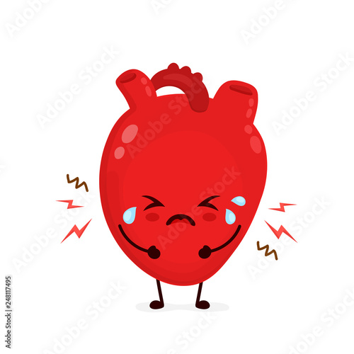 Sad suffering sick crying cute heart