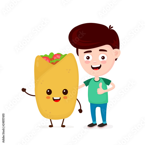 Cute happy funny smiling young man 