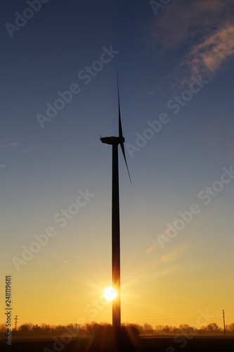 Wind turbines, wind farm