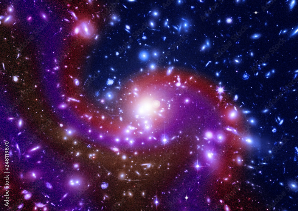 galaxy in a free space galaxy in a free space