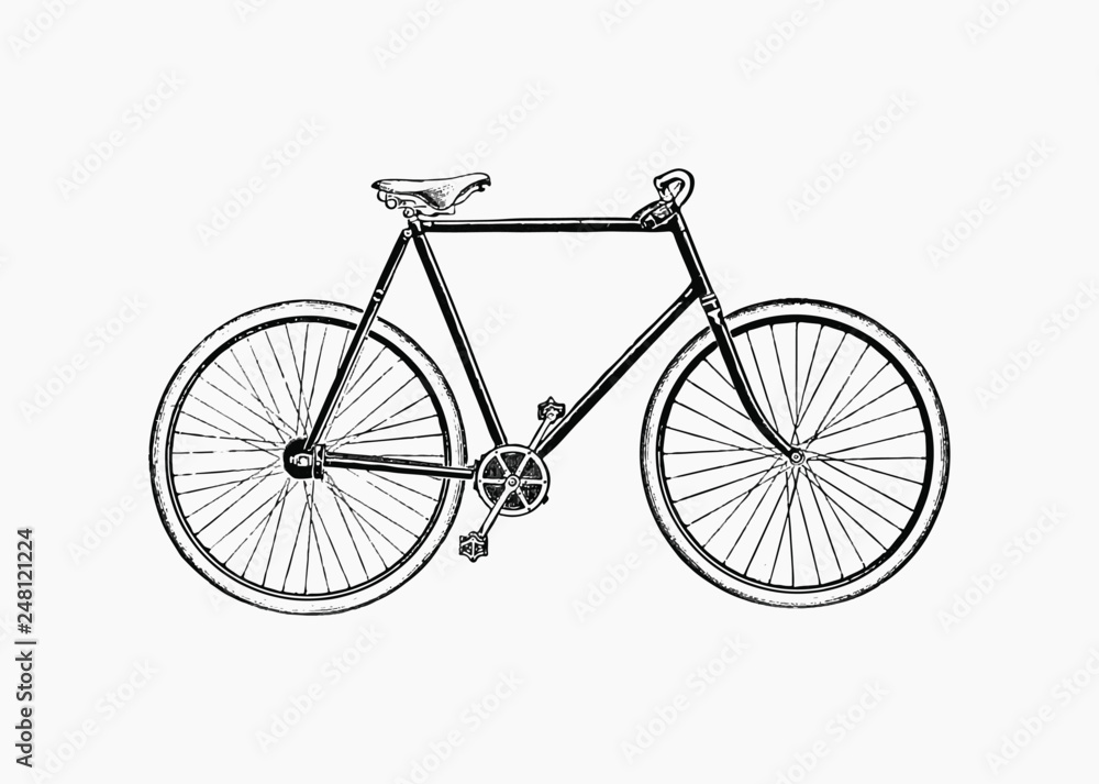 Bicycle in vintage style