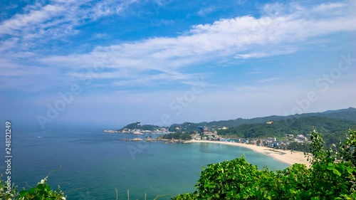 Sea landscape with Jangho beach photo