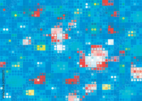 bright colorful abstract geometric background vector sea battle