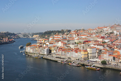 panorama of the old town of Porto