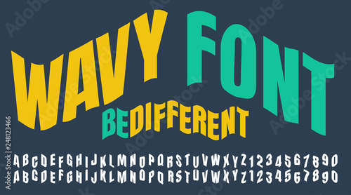 wavy font