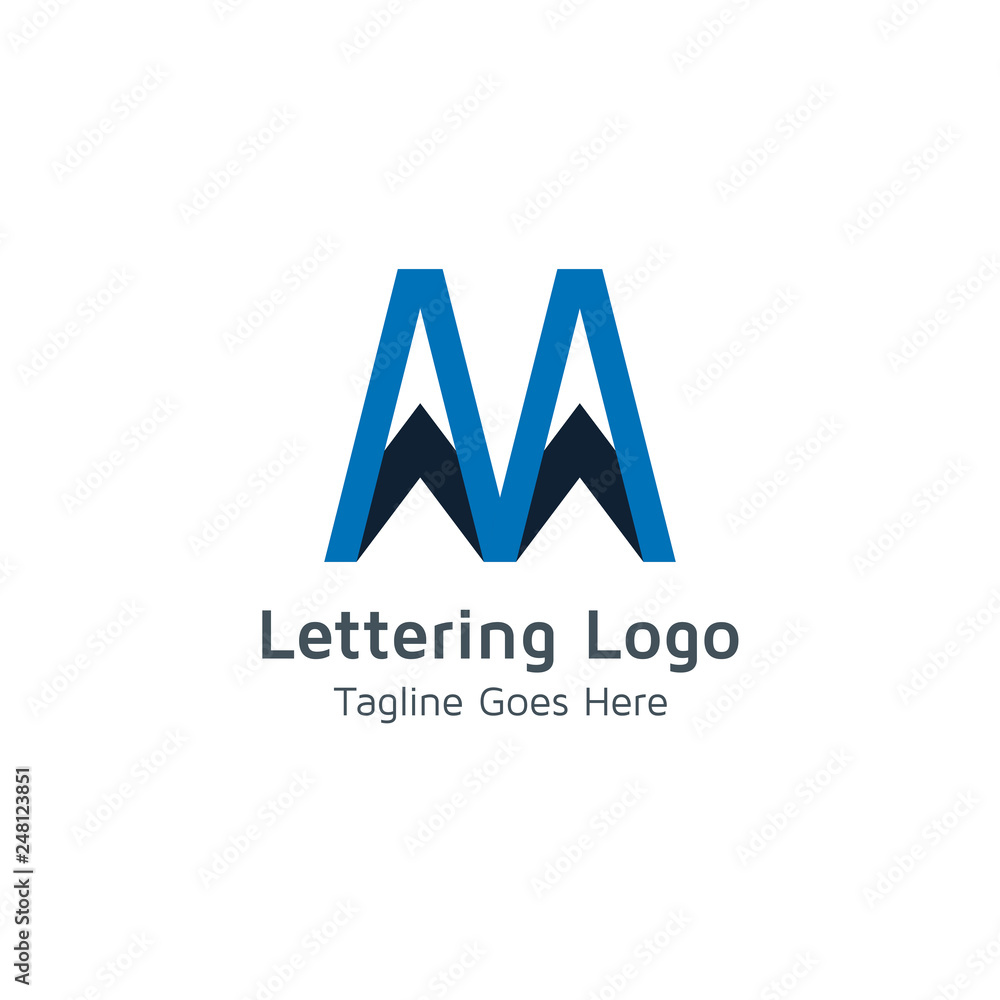 Lettering M Vector Lettering M Vector
