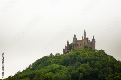 Castle hohenzollern schwaebische alb meadow hill forest