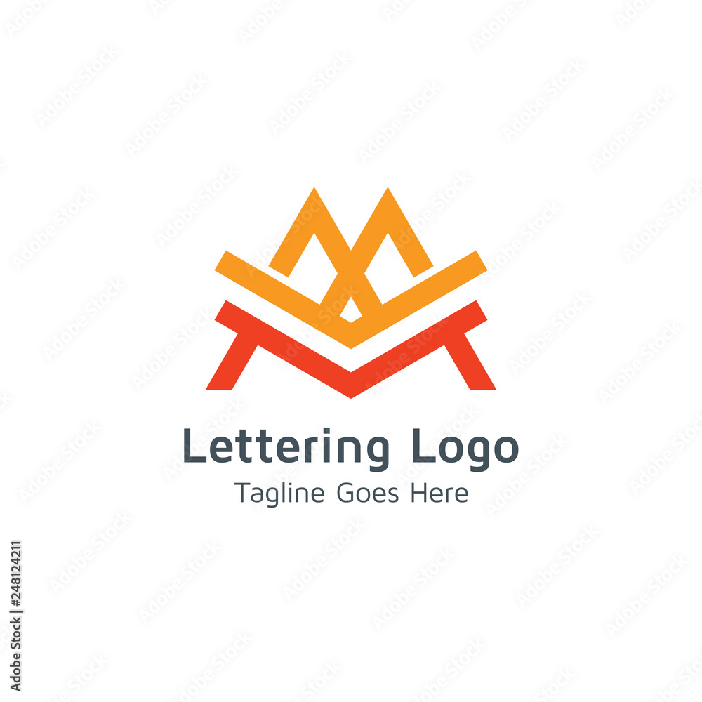 Lettering M Vector Lettering M Vector