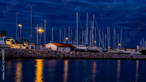 marina at night