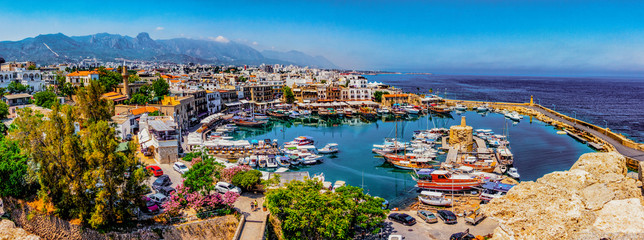 Fotobehang Cyprus Haven van Kyrenia op Cyprus  © mindstorm