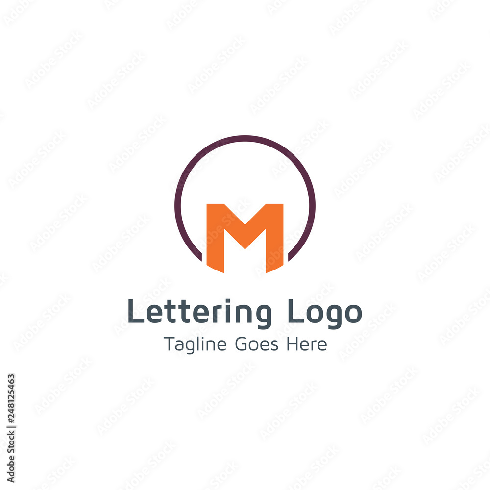 Lettering M Vector Lettering M Vector