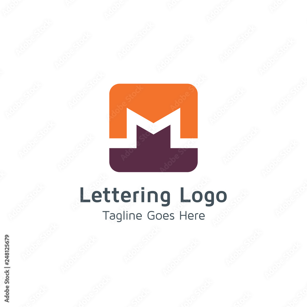 Lettering M Vector Lettering M Vector
